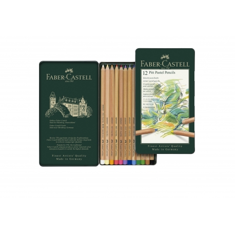 Boite Metal Crayons Pastel Pitt Faber Castell
