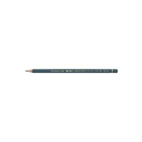 Crayon graphite aquarellable Technalo Caran d'Ache Bleu FSC