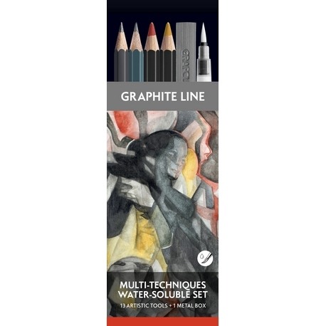 Set aquarelle Multi-technique assortiment de 13 pièces FSC