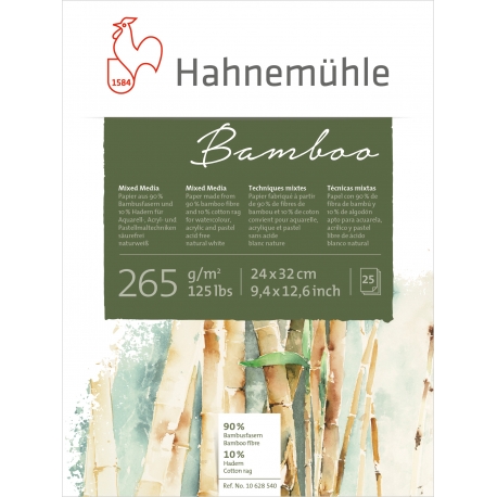 Carnet de voyages Bamboo Mixed 265g 15F 13,5 x 25 cm