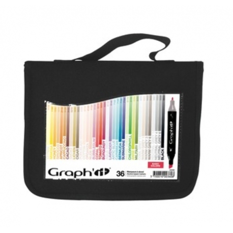 Trousse De 36 Marqueurs - Basic Colors Graph'It