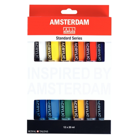 Peinture Acrylique Amsterdam Standard set 12 x 20 ml