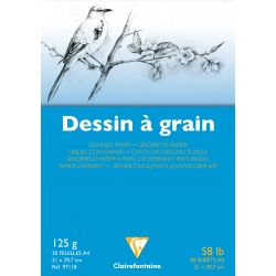 Bloc dessin grain fin...