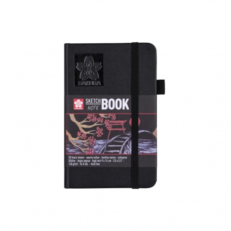 Carnet Sakura 80F Noir 140g Carnet Sakura 80F Noir 140g