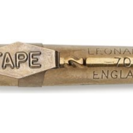 Plume de calligraphie, bec oblique - bronze - 2mm