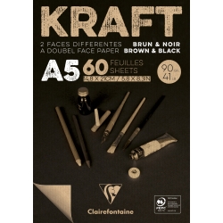 Bloc 60F kraft Brun & Noir...