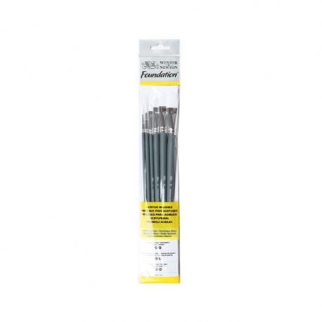 Foundation Brosses Acrylique X6 Manche Long