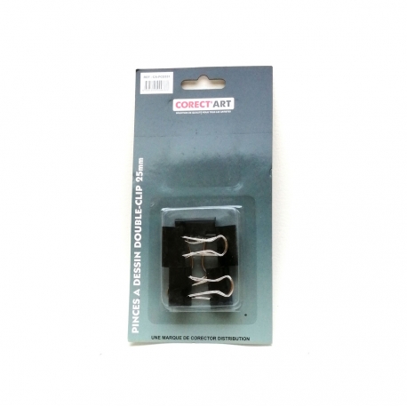 Blister De 5 Pinces Double Clip 25 mm