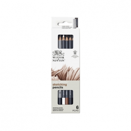 Winsor & newton collection studio crayon esquisse x6 set