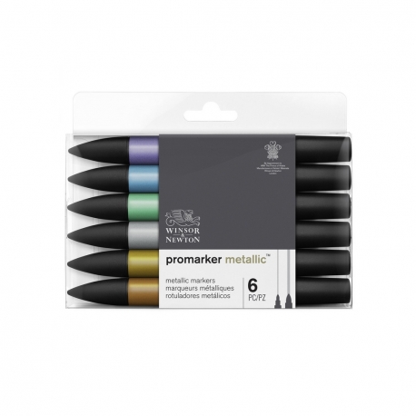 Winsor & newton promarker metallic set 6pc